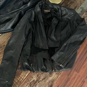 Diane von furstenberg leather jacket